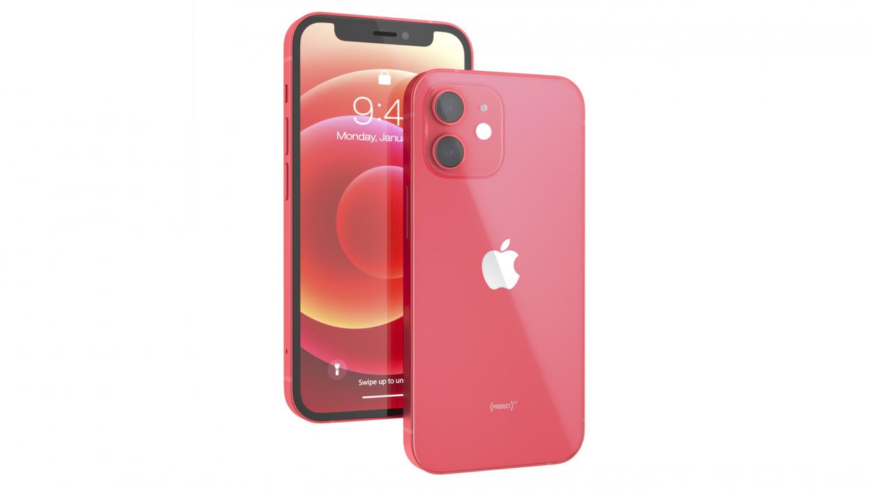 Apple iPhone 12 mini Product RED 3D