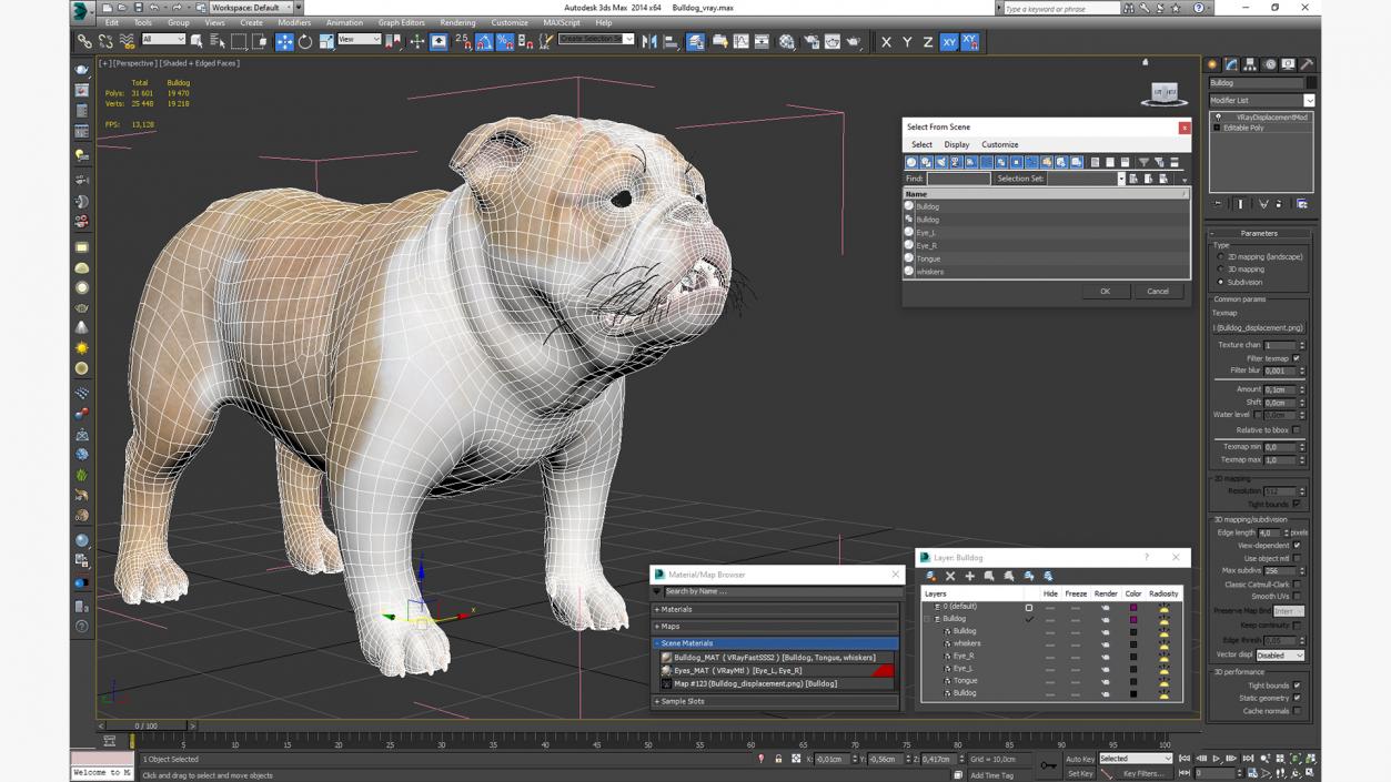 Bulldog 3D model