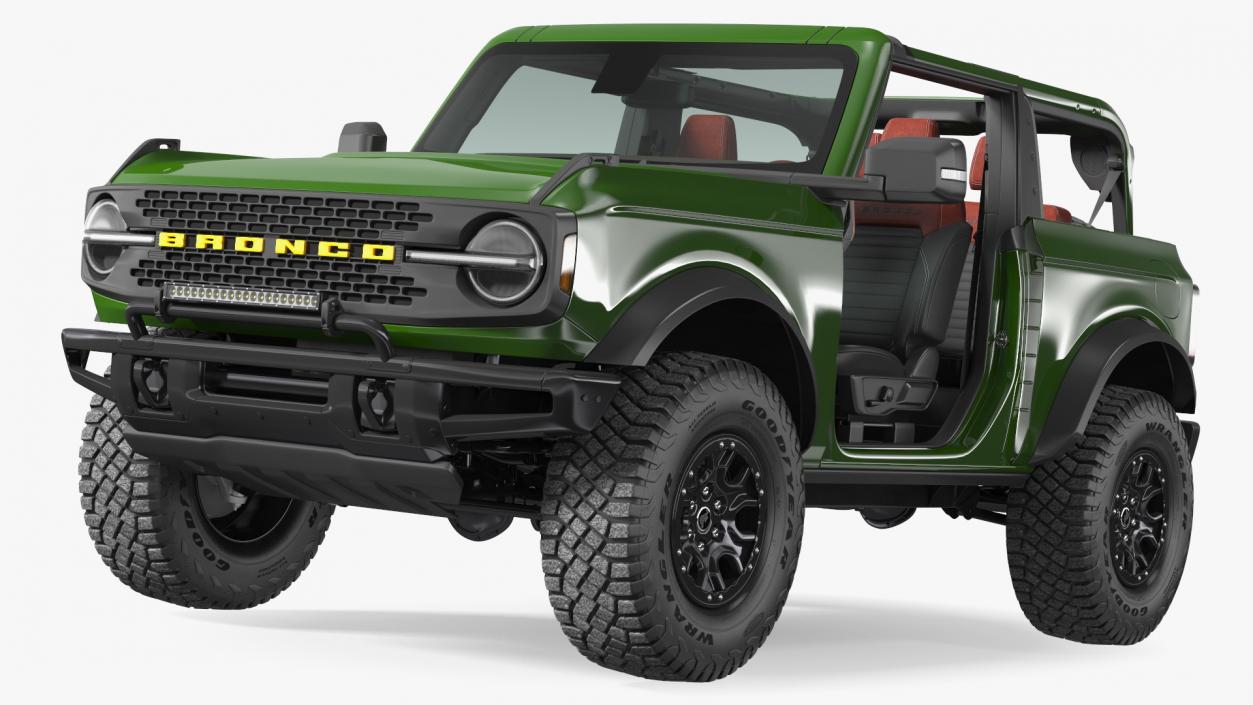 Ford Bronco 2021 Two Doors Removed 3D model