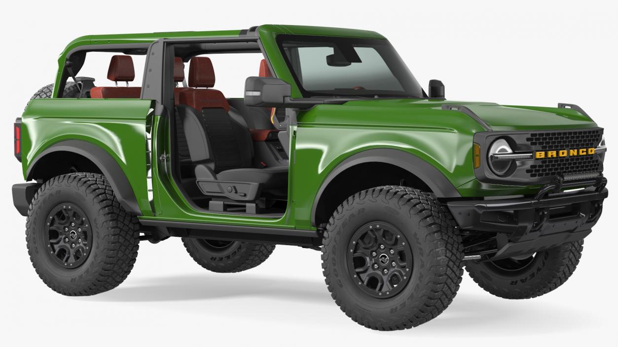 Ford Bronco 2021 Two Doors Removed 3D model