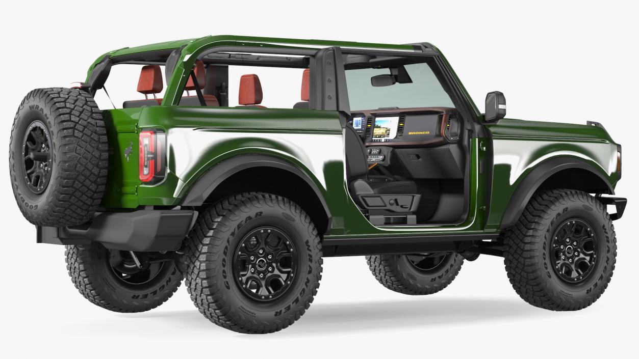 Ford Bronco 2021 Two Doors Removed 3D model