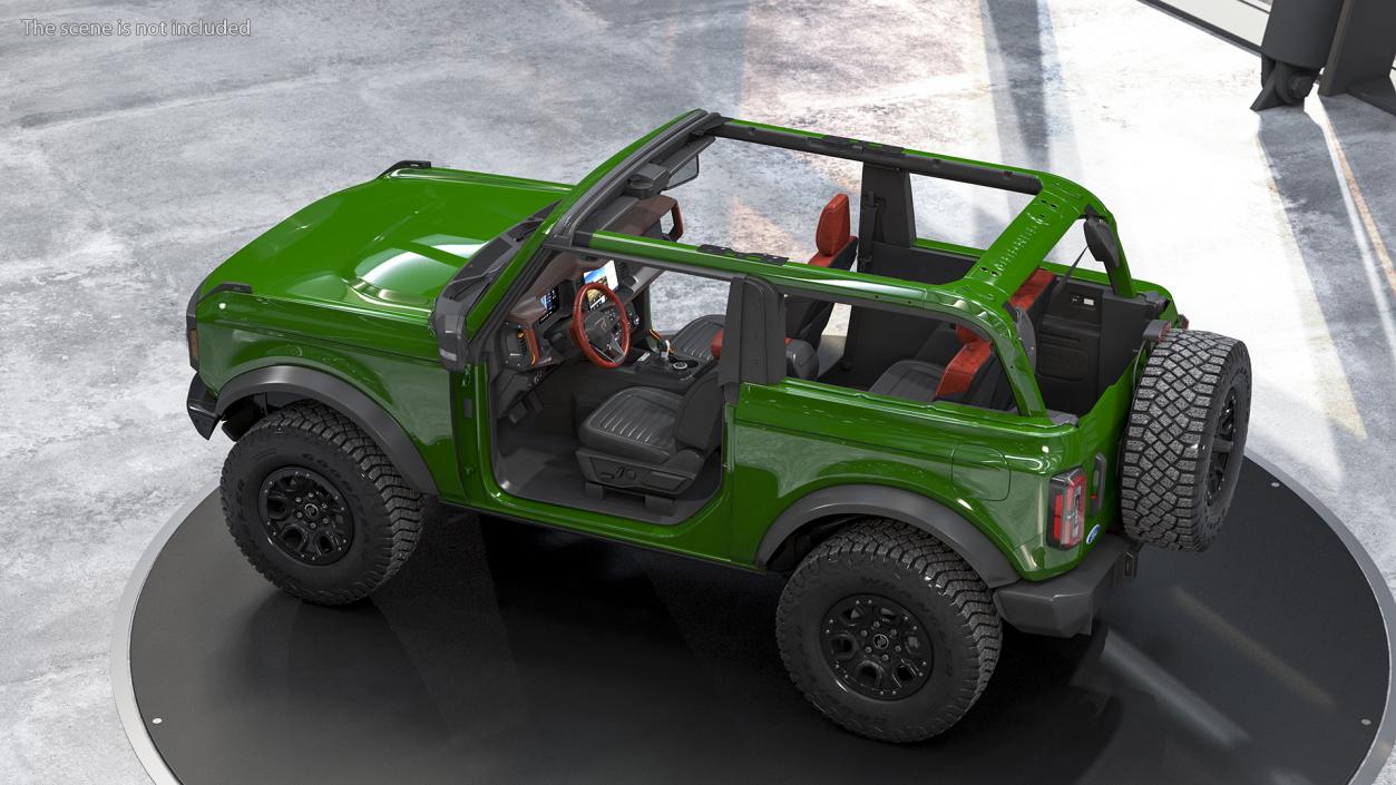 Ford Bronco 2021 Two Doors Removed 3D model