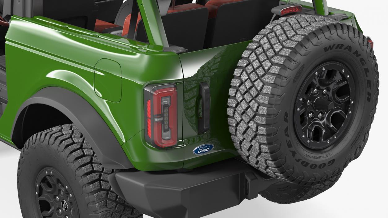 Ford Bronco 2021 Two Doors Removed 3D model