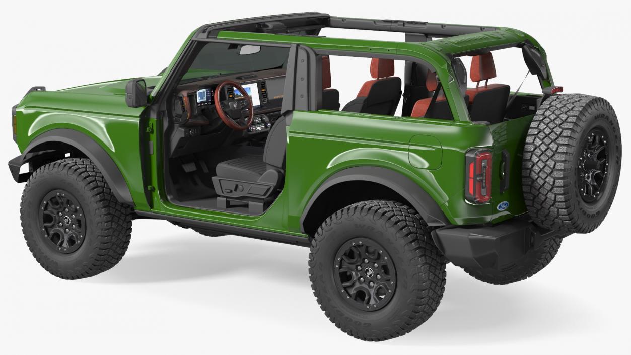 Ford Bronco 2021 Two Doors Removed 3D model