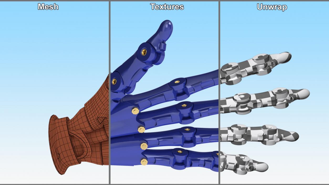 3D Robotic Arm Blue