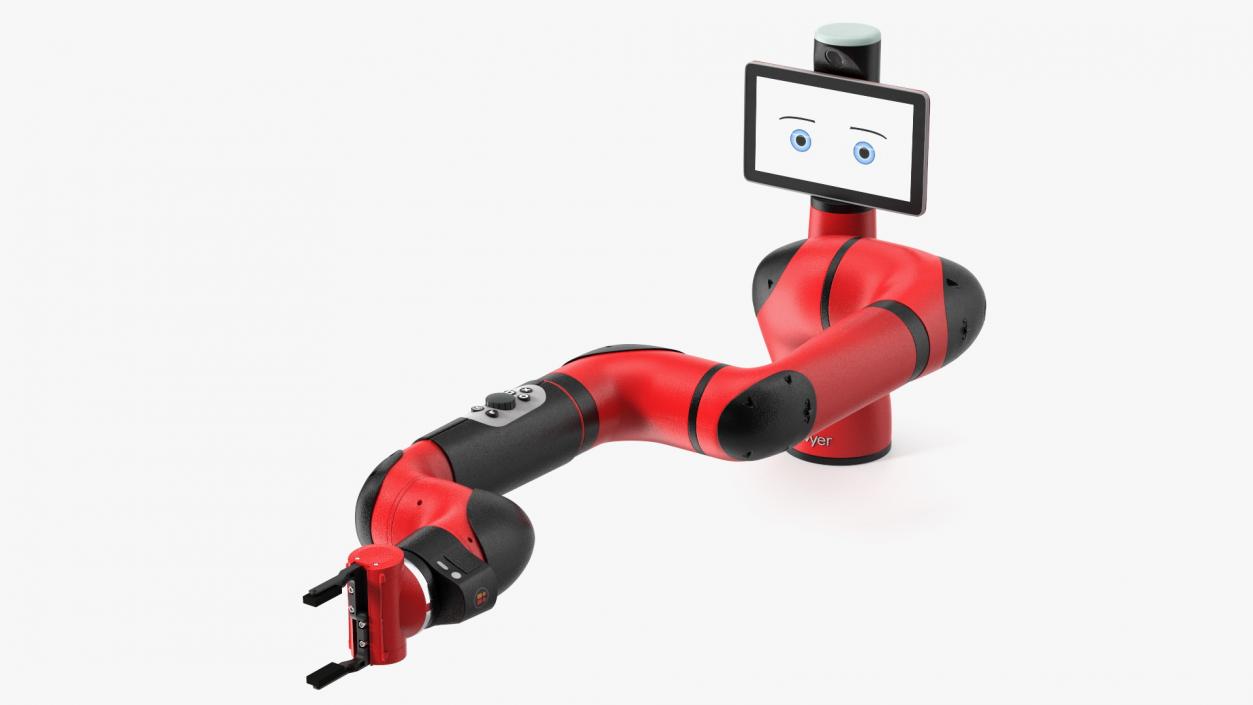 Sawyer Black Edition Collaborative Robot Rigged 3D