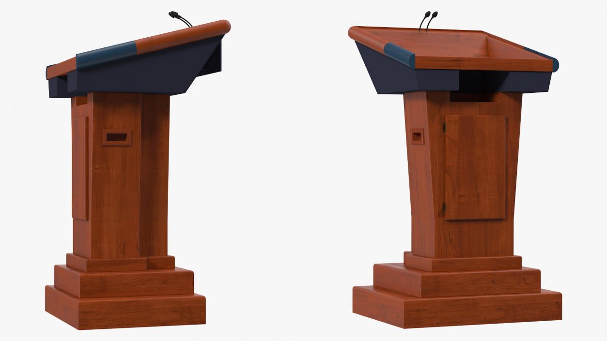 Speech Stand White House 3D model