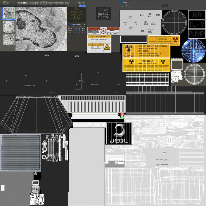 Transmission Electron Microscope JEOL 3D