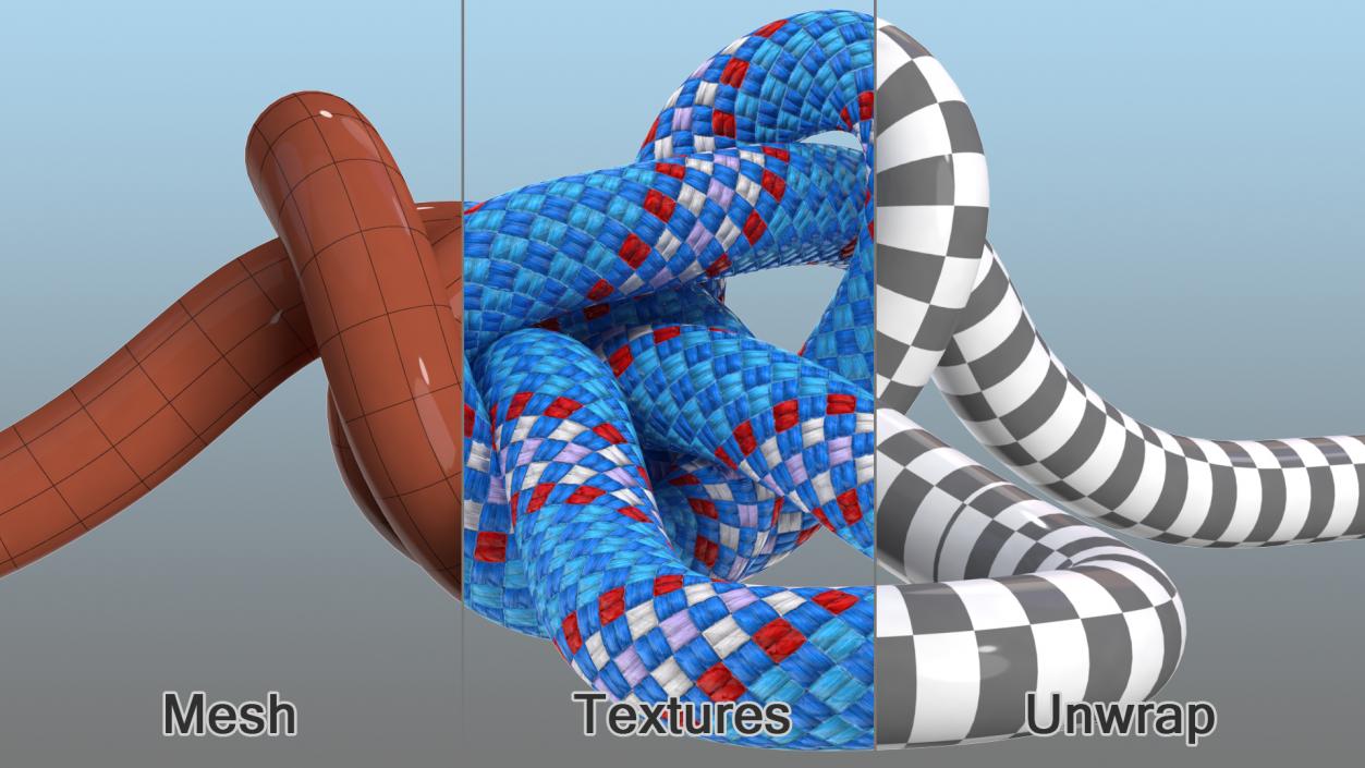 3D Rope Knots Collection 4 model