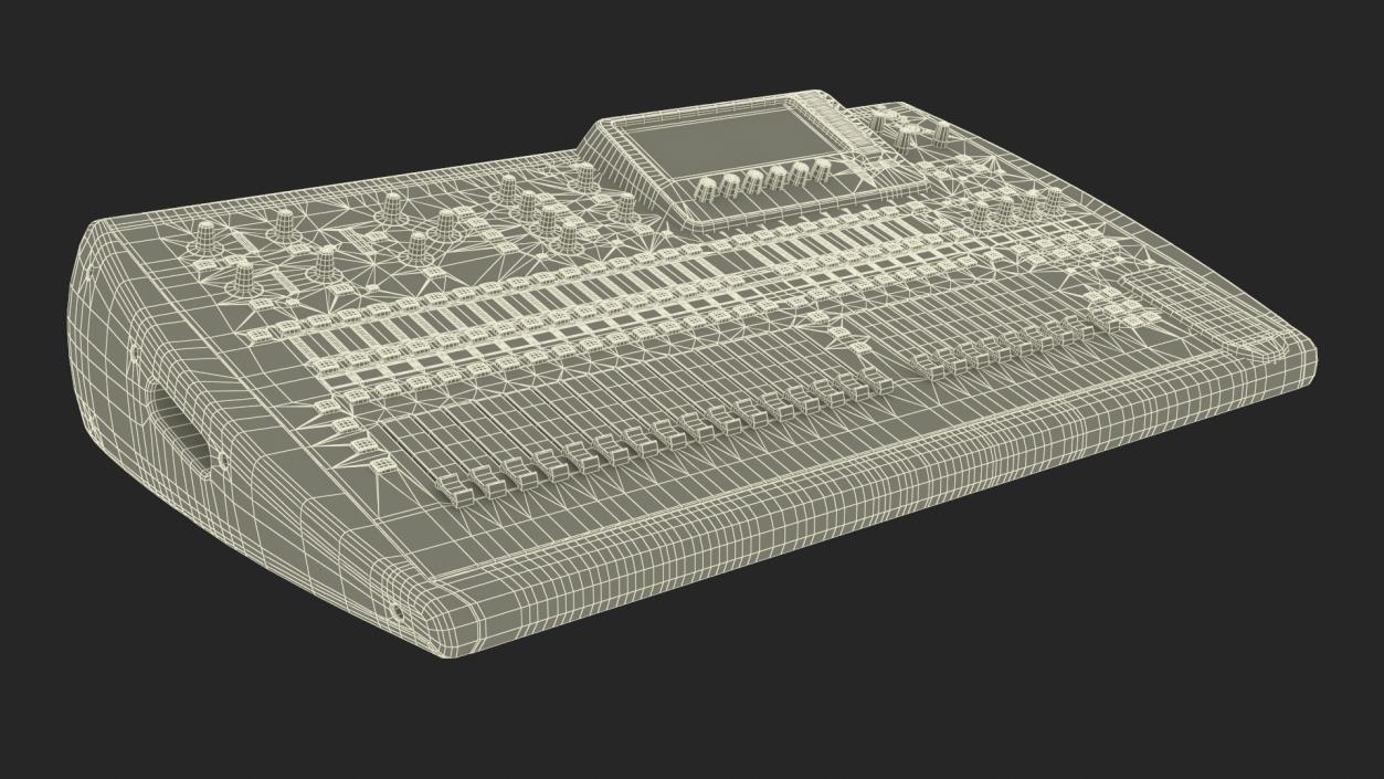 3D Digital Mixing Audio Console model