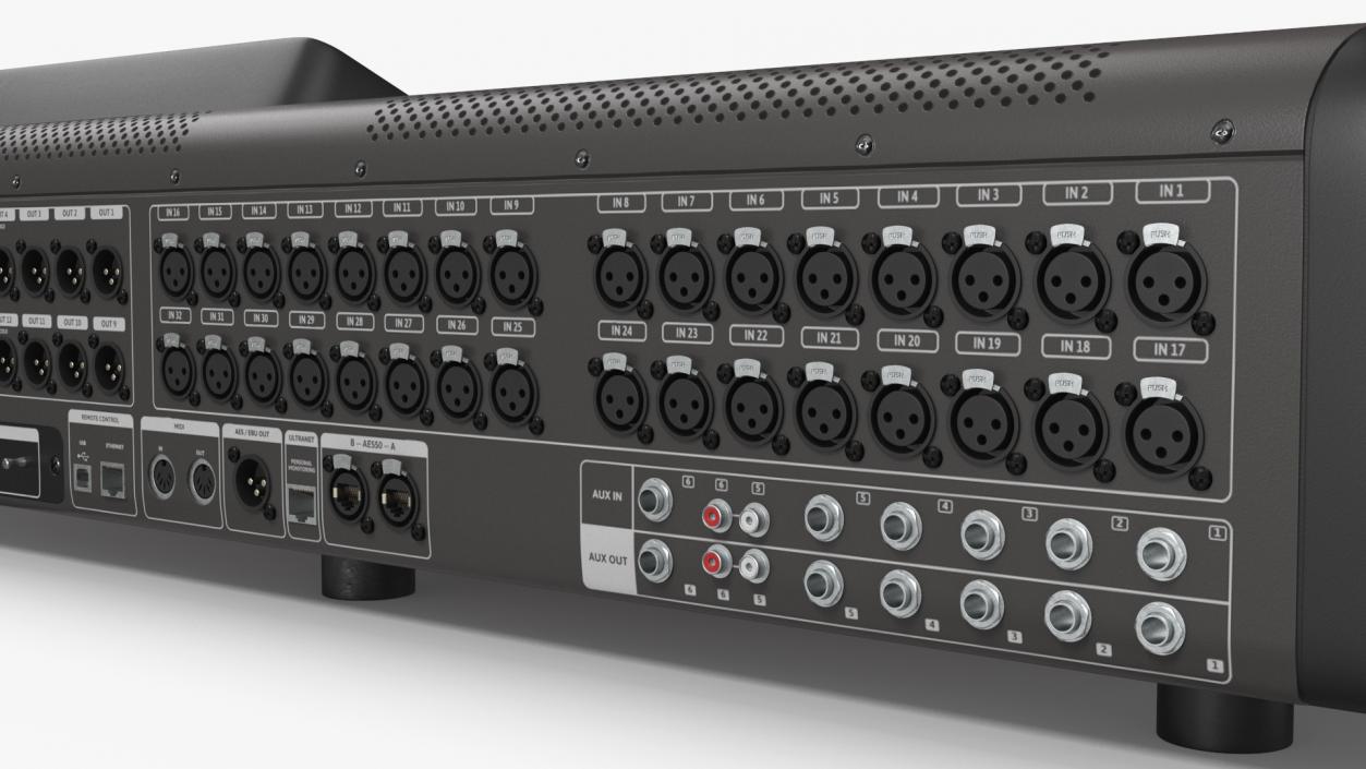 3D Digital Mixing Audio Console model