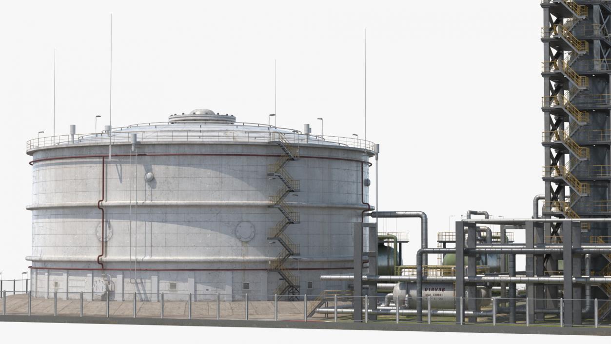 3D Fuel Refinery model