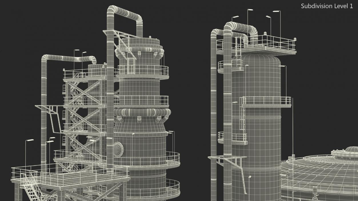 3D Fuel Refinery model