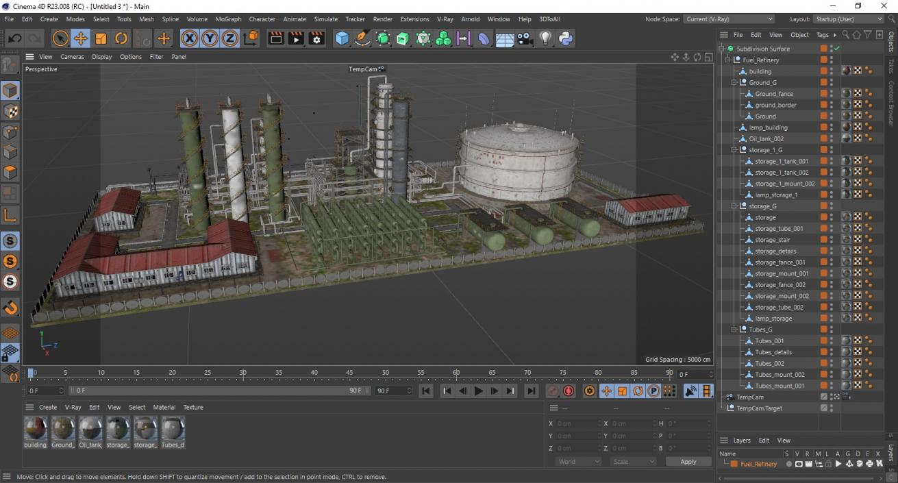 3D Fuel Refinery model