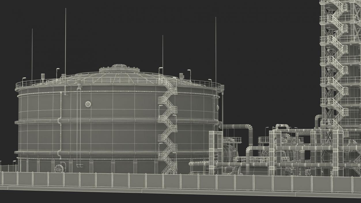 3D Fuel Refinery model