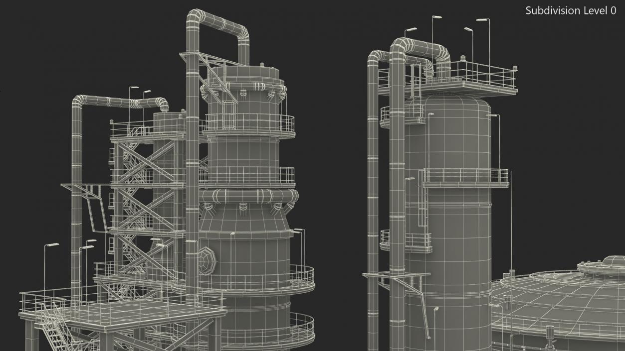 3D Fuel Refinery model