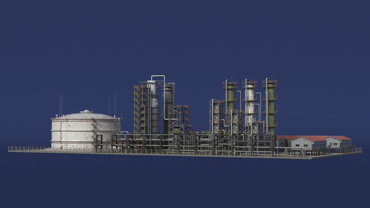 3D Fuel Refinery model