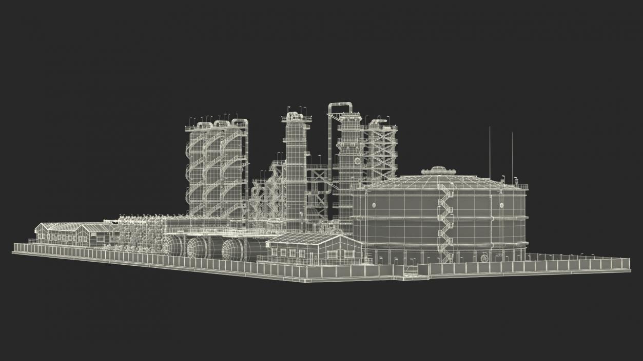 3D Fuel Refinery model