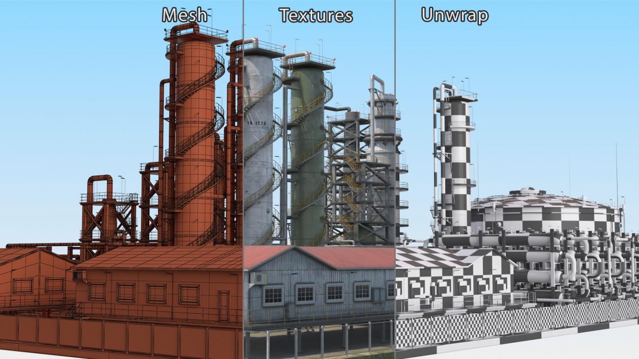 3D Fuel Refinery model