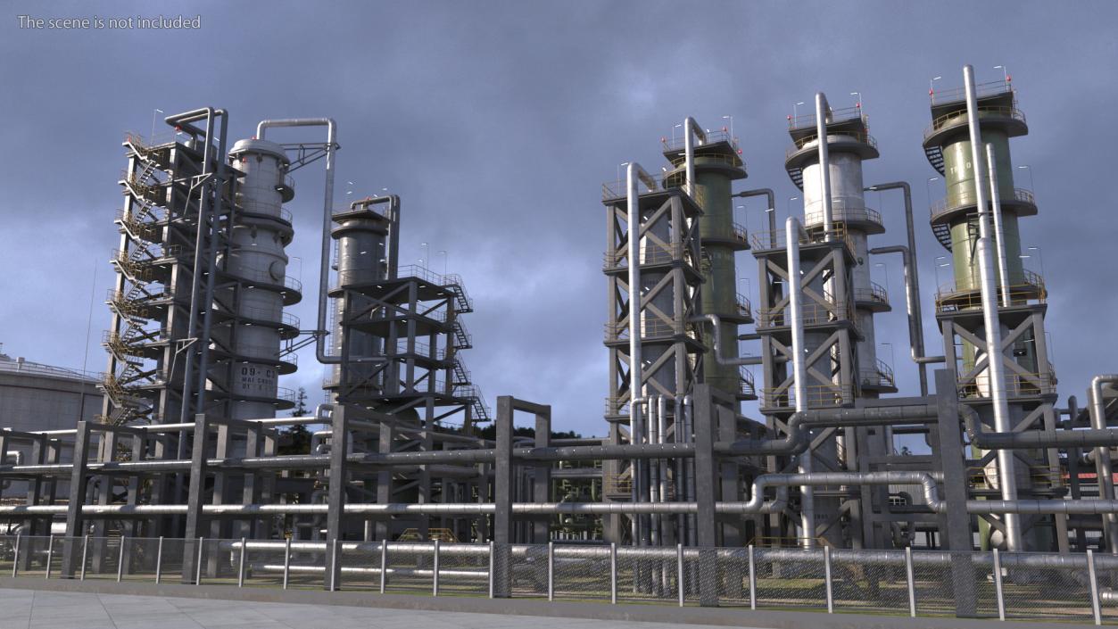 3D Fuel Refinery model