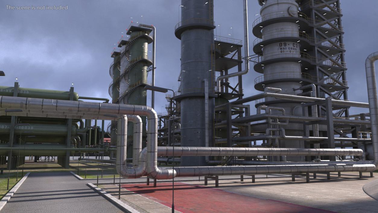 3D Fuel Refinery model