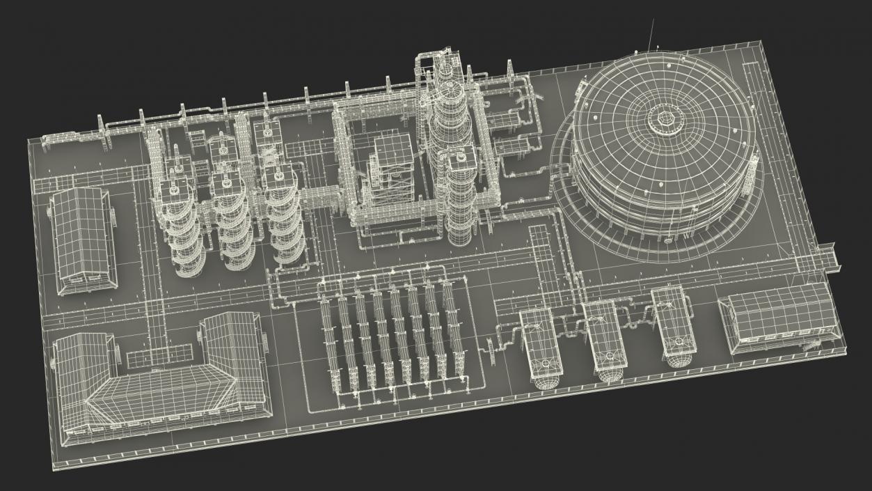 3D Fuel Refinery model