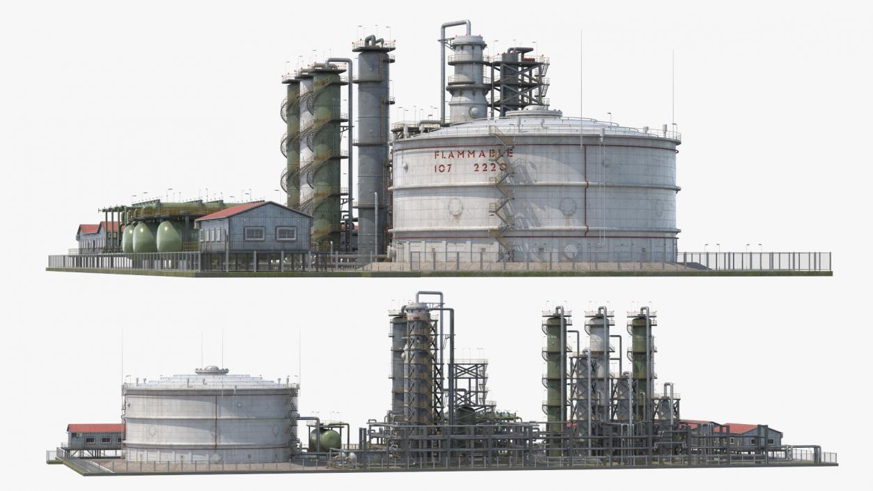 3D Fuel Refinery model