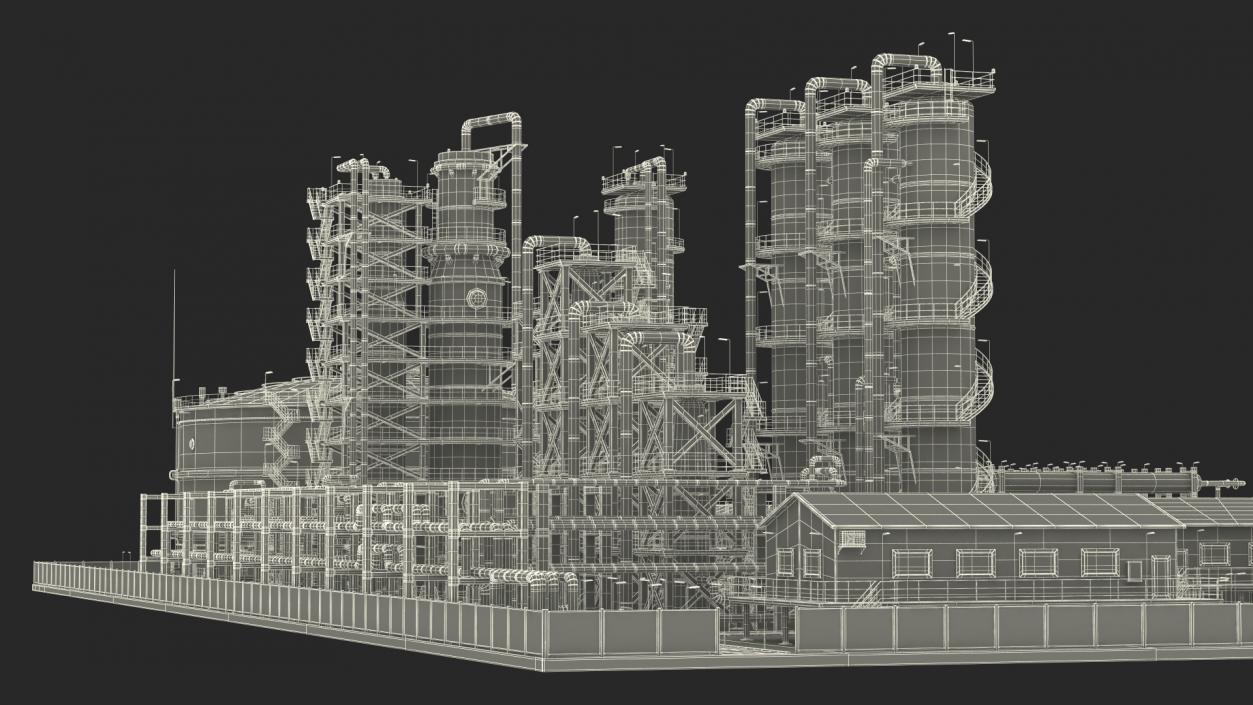 3D Fuel Refinery model