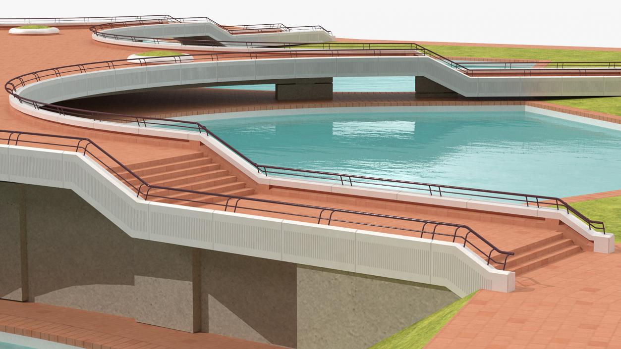 3D model Nine Ponds