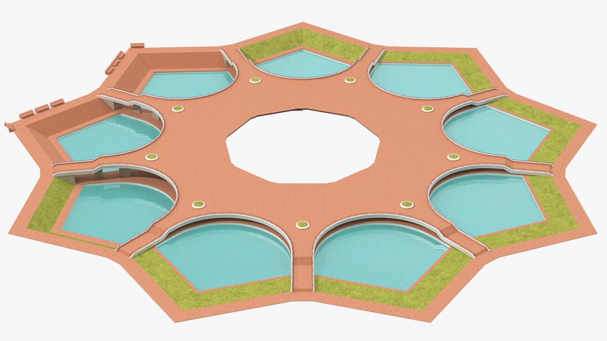 3D model Nine Ponds