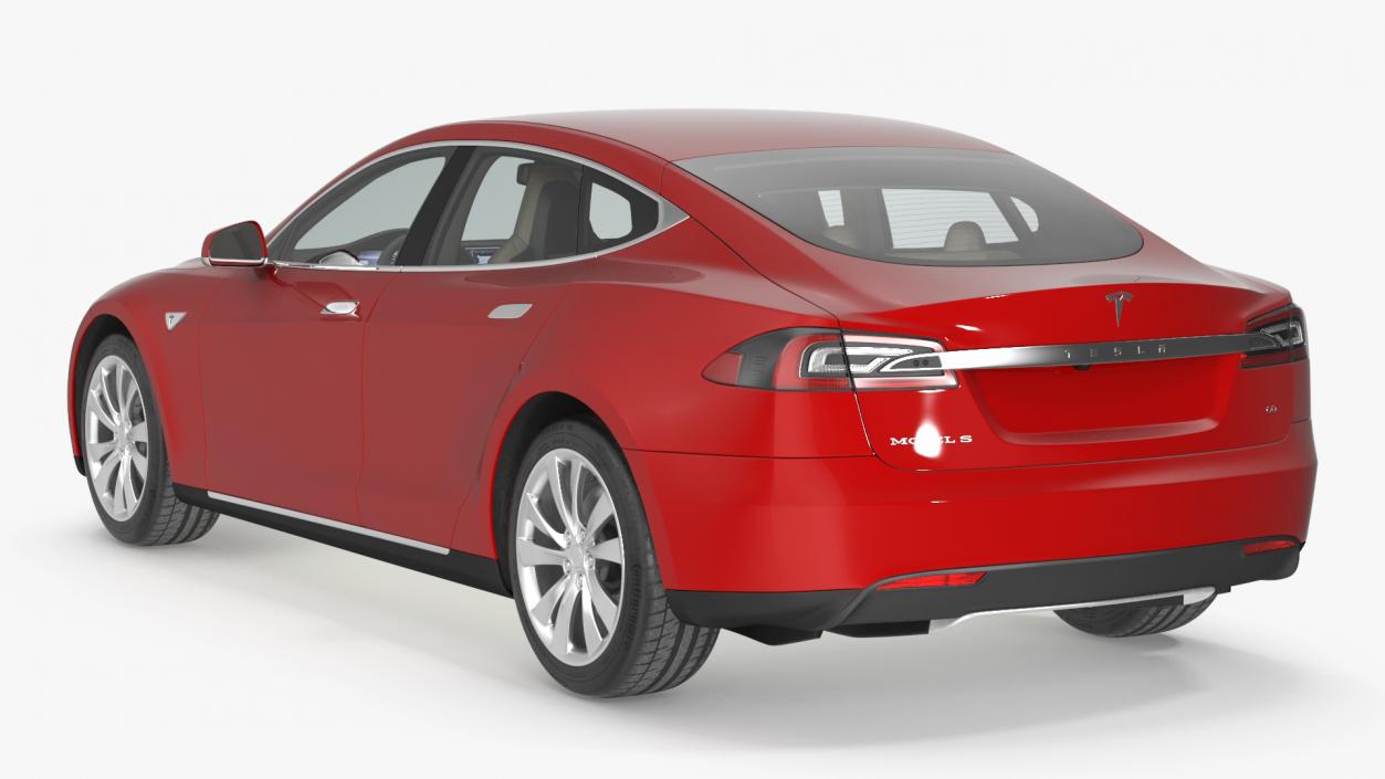 Tesla Model S 60 2015 Simple Interior 3D