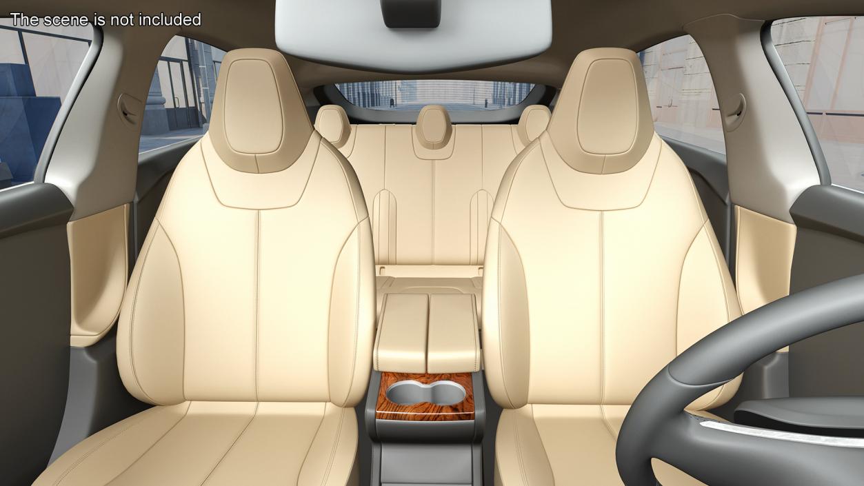 Tesla Model S 60 2015 Simple Interior 3D