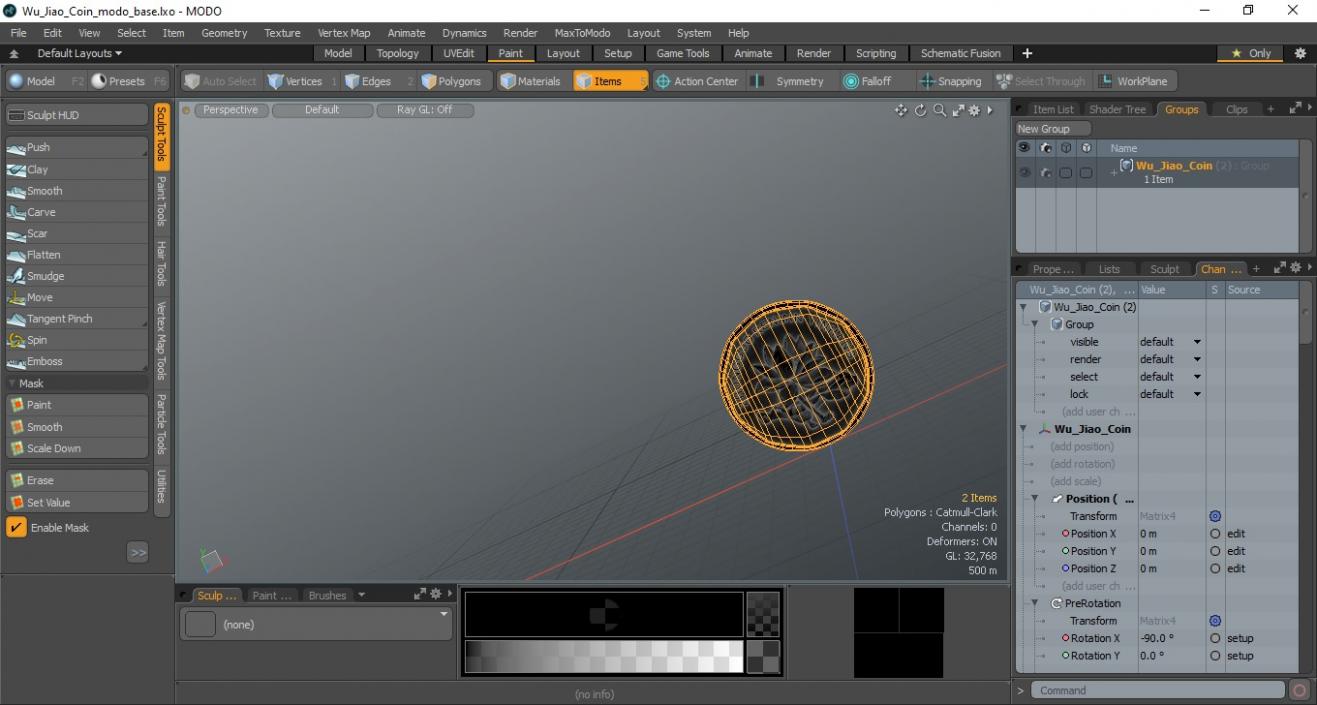 Wu Jiao Coin 3D