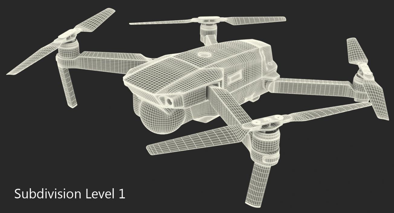 DJI Mavic Pro Quadcopter 3D model