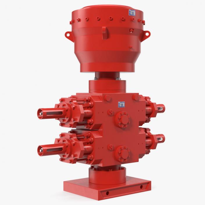 3D Cameron Annular Bop Blowout Preventer Red