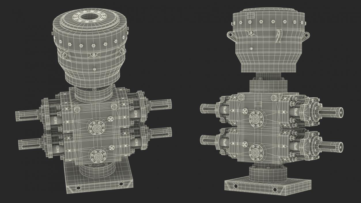 3D Cameron Annular Bop Blowout Preventer Red