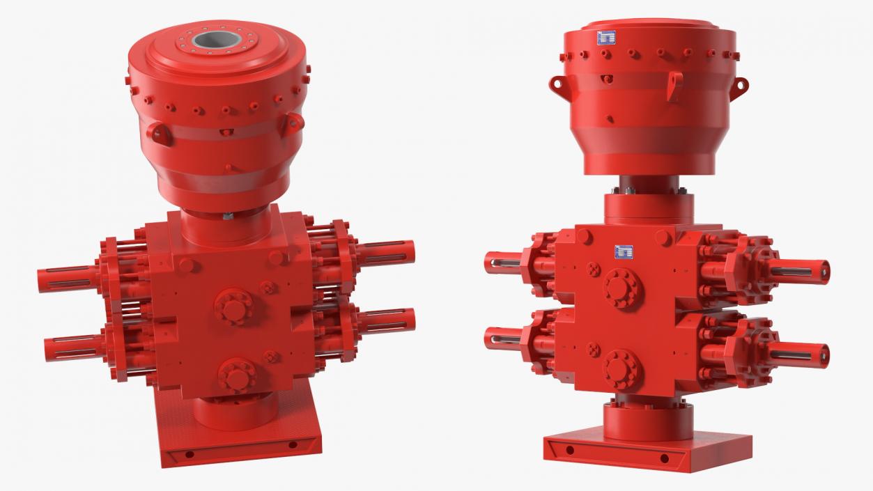 3D Cameron Annular Bop Blowout Preventer Red