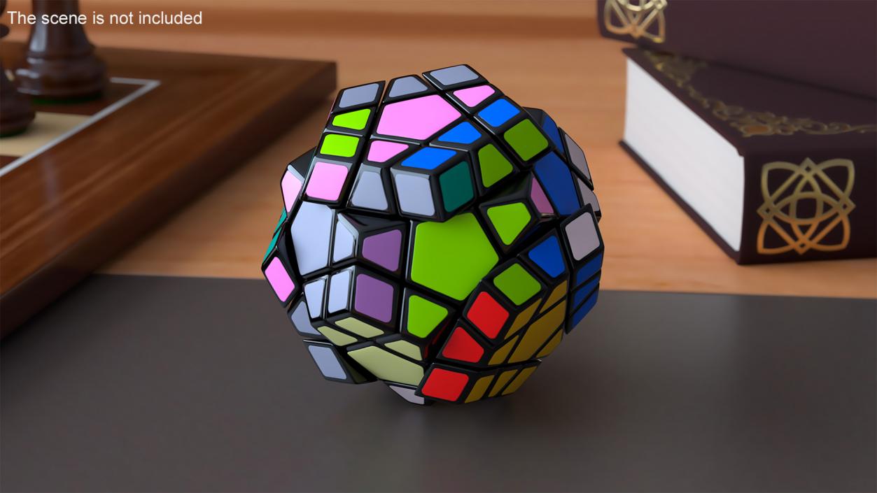 3D model Rubik Megaminx Puzzle Unsolved