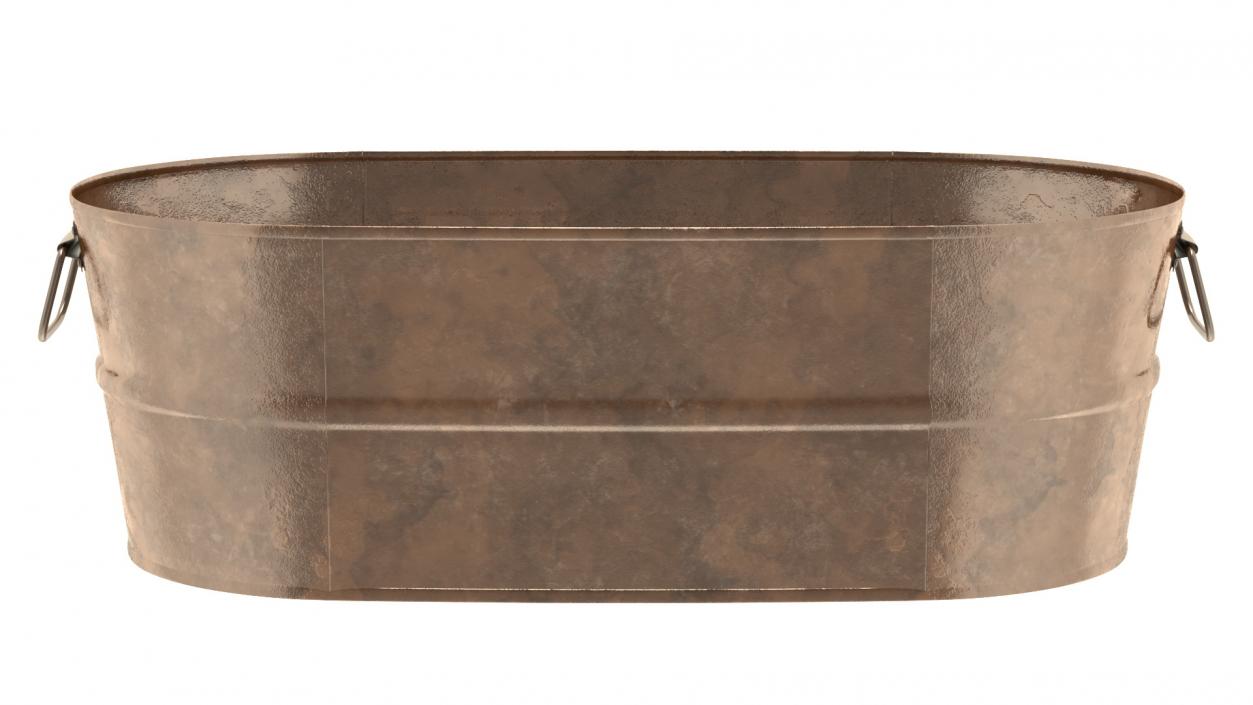 3D model Rusty Metal Container Set