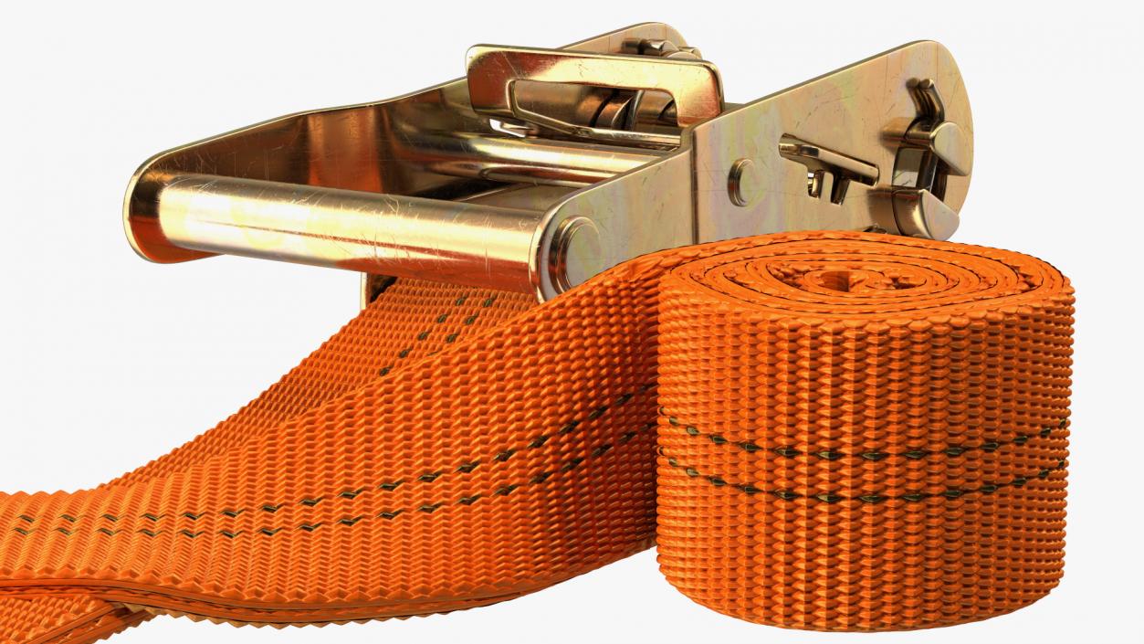 Heavy Duty Ratchet Strap 3D model