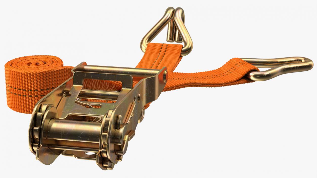 Heavy Duty Ratchet Strap 3D model