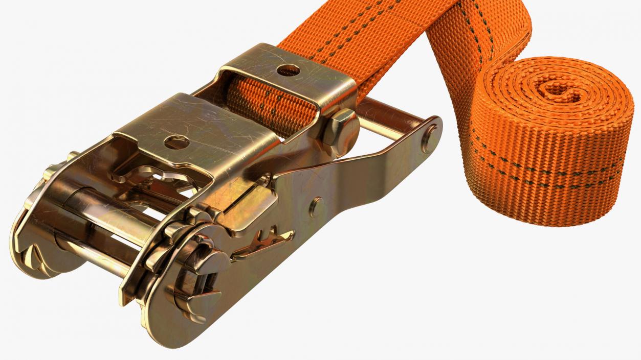 Heavy Duty Ratchet Strap 3D model