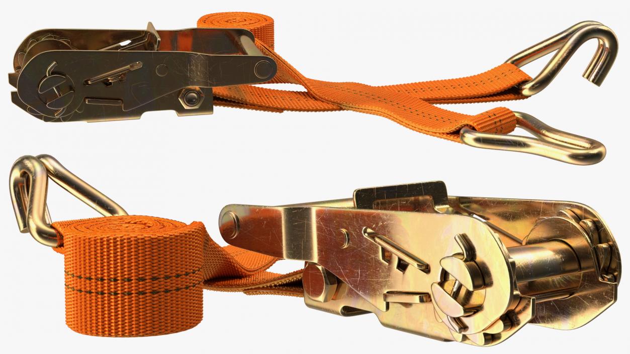 Heavy Duty Ratchet Strap 3D model