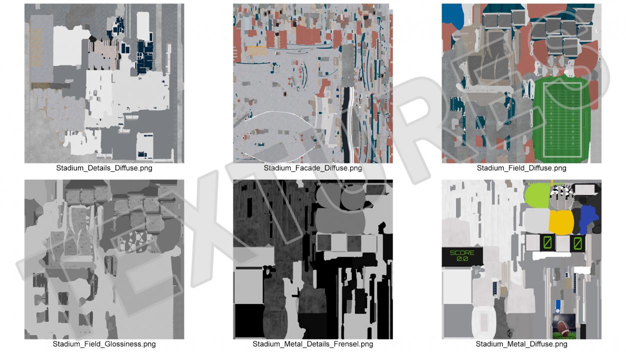 3D Multi Purpose Stadium 2 model