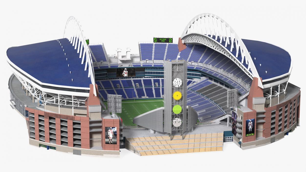 3D Multi Purpose Stadium 2 model