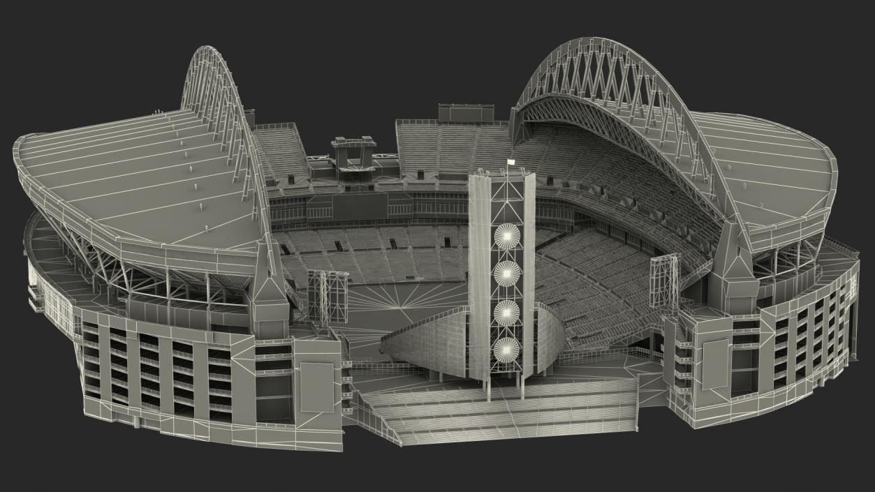 3D Multi Purpose Stadium 2 model