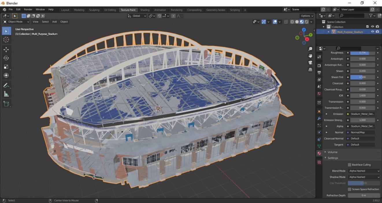 3D Multi Purpose Stadium 2 model