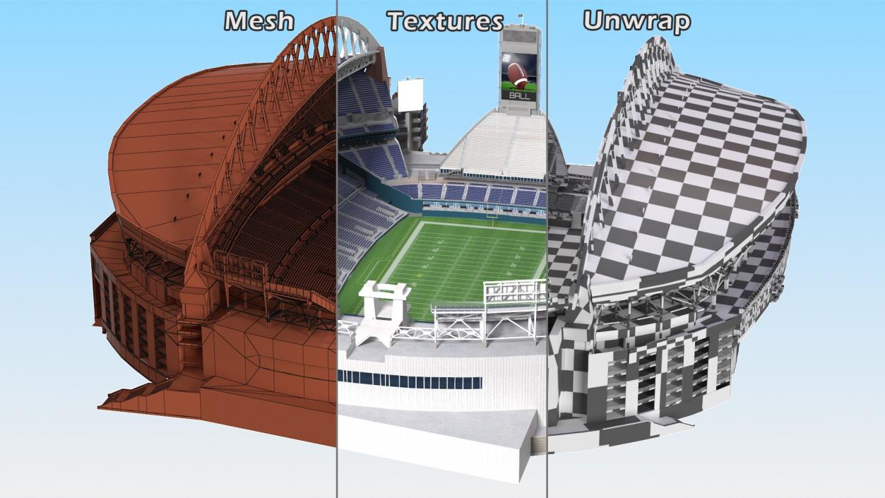 3D Multi Purpose Stadium 2 model