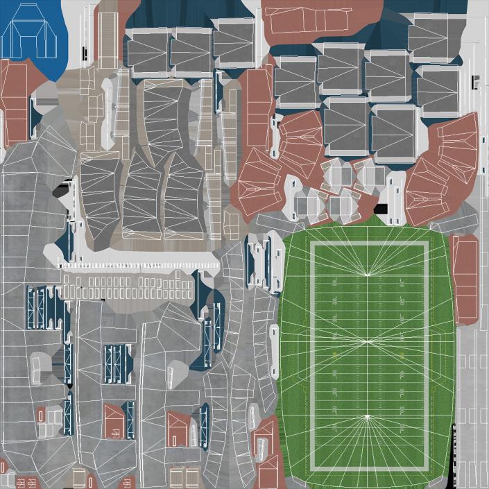 3D Multi Purpose Stadium 2 model