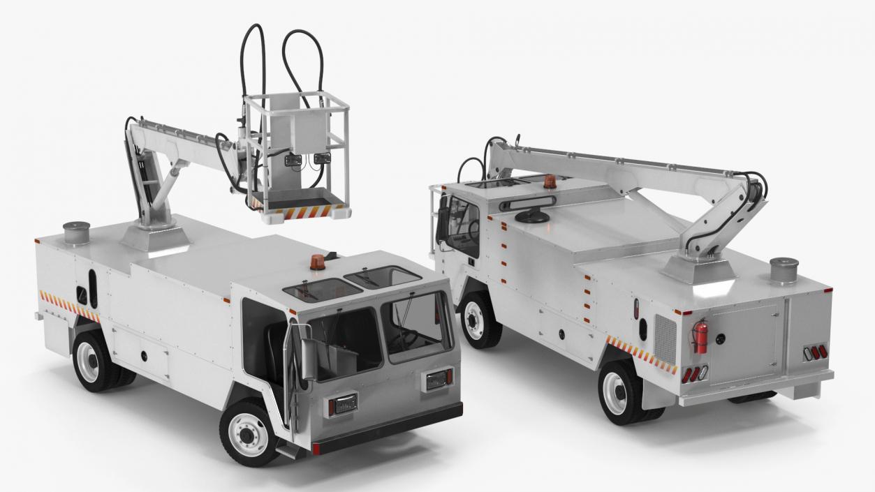 3D Aircraft Deicer Truck Rigged model